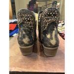 Circle G  Booties Size 5 Western Cut Outs Ankle Distressed‎ Black Cowgirl Rodeo Photo 3