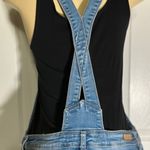 Womens Junior Slim Fit Skinny Distressed Denim Overalls Size 9 Blue Size M Photo 8