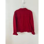 AG Adriano Goldschmied NWT  Red Denim Jean Jacket Size L Photo 3