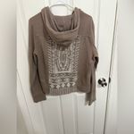 prAna Ari Zip Up Fleece Hoodie Jacket Taupe Brown Photo 5