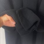 Black Ribbed knit long sleeve Sweater/Top Size XL Photo 4