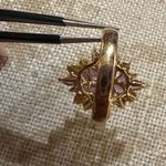 Elegant Purple and Gold Floral Ring Photo 4