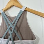 Lululemon  White Silver Blue Energy High-Neck Longline Bra Medium Support B–D Cup Photo 9