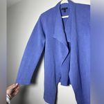 Eileen Fisher Silk Interlock Cascade Jacket - Purple Small Sweater Sz M Photo 6