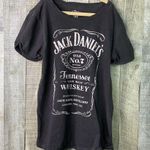 Lucky Brand Jack Daniels Gray/Black/White Distressed T-Shirt Photo 0