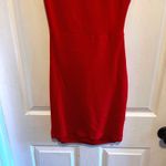 Lulus  Red Cutout Back Sleeveless Bodycon Mini Dress Women Small Holiday Festive Photo 2