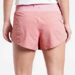 Athleta Run With It Textured 3.5" Shorts Space Dye Begonia Pink XL Photo 2
