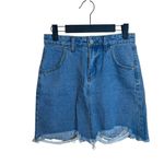 Tiger Mist  Nikita Distressed Denim Mini Skirt Photo 1