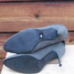 Colin Stuart Gray Suede Ankle Booties Photo 6