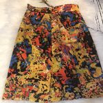 Tracy Reese  colorful print high waisted midi knee lengthskirt women's size XS Photo 2