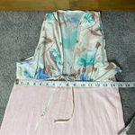 Beeline Women's Vintage Pink Floral Nylon Maxi Nightgown Size Small Photo 7