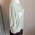 PINK - Victoria's Secret New Victoria’s Secret Pink Soft Logo Print Oversized Short Sleeve Lounge Tee Photo 6