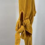 One Clothing Los Angeles mustard short sleeve button front shift dress casual M Photo 5