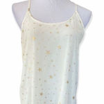 Charming Charlie NWT Womens  Metallic Gold Star Racerback Tank Top - Sz S Photo 0