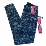 TeezHer Women’s Printed Leggings LA Giraffe Blue Size Small NWT Smoothes Slims Photo 0