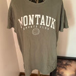 Abercrombie & Fitch Abercrombie green Montauk boyfriend tee S 100% cotton Photo 0