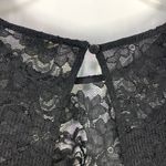 Cremieux Women's Black Floral Crochet Lace Cardigan Sweater Size 8 NWOT Photo 3