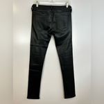 Citizens of Humanity  Black Racer Coated Black Skinny Low Rise Jeans Size 29 Photo 9