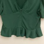 Liberty Love  womens military green corset peplum style top size XL Photo 3