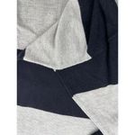 ATM Rugby Stripe Sweater Dress 3/4 Sleeve Black Heather Gray Knee Length Size S Photo 4