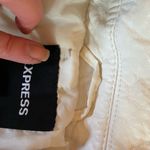 EXPRESS Moto Jacket Off White Faux Leather Size Medium Photo 7