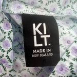Kilt New Zealand cotton Lennox floral top NZ 8 US XS oversized Blue Photo 3