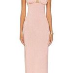 Montce NWT Prima Sparkle Slip Dress Women’s Size Small Pink Ruched Open Back Gow Photo 0