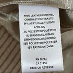 BCBGMAXAZRIA Leather Double Zipper Jacket Cream/Tan Size Large Photo 12