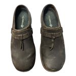 Merrell Encore Bracken Brown Leather Braided Slide Q2 Slip On Shoe 6.5 Mules GUC Photo 3