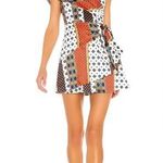 House of Harlow Printed One Shoulder Dress Blue Size M Photo 0