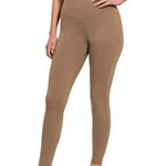 Zenana Women's Plus Size Wide Waistband Full Length Leggings Brown 3X Photo 0