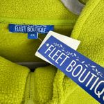 Fleet Boutique NWT Pea Green Vine Full Zip Mock Neck Fleece Jacket Size 2X Photo 5