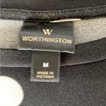Worthington  Polka Dot Women's Top - Black and White Photo 2
