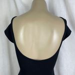 Forever 21 Low Scoop Back Short Sleeve Bodysuit Balletcore Romantic Black NWT XS Photo 8