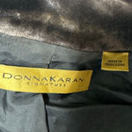 Donna Karan Signature Velvet Coat Long Minimalist Designer Jacket Vintage Sz M Photo 9
