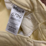 Kensie ‎ Pastel Yellow Denim Stretch Cropped Jeans - Size 8 Photo 4