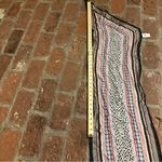 CAbi  Can Do #5948 100% Silk Black, 
White, Red, Pink, Yellow Geometric Scarf Photo 7