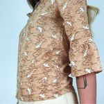 Pins and Needles Printed Bohemian Blouse | Size XS Orange Photo 1