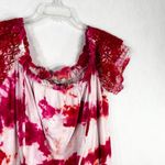 Crown & Ivy Plus Size 2X Dress Pink Paradise Tie Dye Handmade Shift Lace 1619 Photo 3