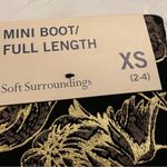 Soft Surroundings Moonstruck Pants Metallic Gold Floral Mini-Boot Full Length XS Photo 7