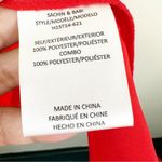 Sachin + Babi  Top Women's Medium Red Sleeveless Mesh Tank Top Tunic Photo 4