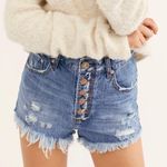 One Teaspoon Outlaws Shorts in Royal Photo 2