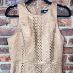 NWT Mossimo Tan Brown Sleeveless Faux Suede Cut Photo 2