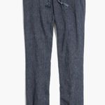 Madewell Shorewalk Cover-Up Blue Linen Blend Pants Size Medium Photo 3
