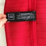 Herve Leger Women’s Lipstick Red Carmen Gauze Fitted Cocktail Dress Size XS Photo 5
