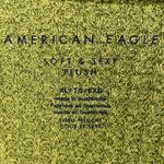 American Eagle  Soft and Sexy Plush Green Waffle Knit Thermal Long Sleeve Top XL Photo 4