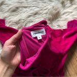 superdown  Charlotte Cut Out Bodysuit In Hot Pink Photo 4