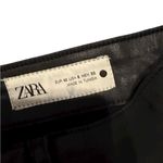 ZARA  Black Coated Wax-Effect Jeans
Women's Size 40 (US 8) Slim
Straight Photo 3