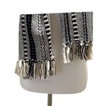Design Imports Tribal Scarf Cream/Black One Size Black Photo 5