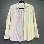J.Crew NWOT  Classic-fit cotton poplin shirt cocktail stripe 10 Photo 2